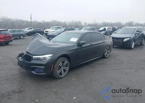 2018 BMW 740I z USA, uszkodzony, nr VIN WBA7E2C54JG741518